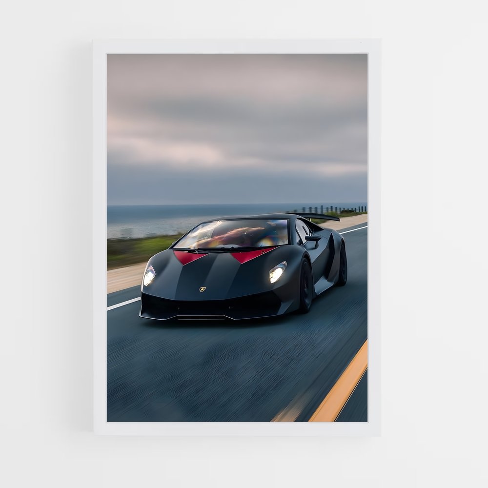 Poster L'Aube des Vitesse – affiche Lamborghini (vue 3)